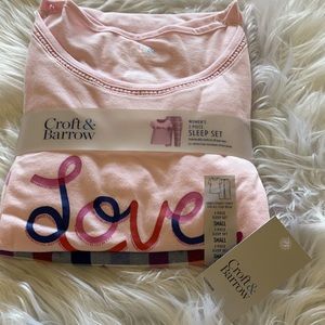 Women’s “Love” Set of Pajamas/ Women’s Small